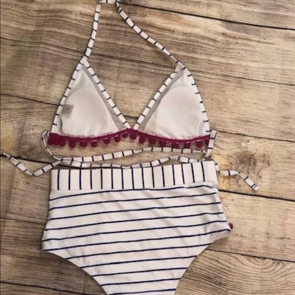 Striped High Waisted Bikini - Picture 4 of 4